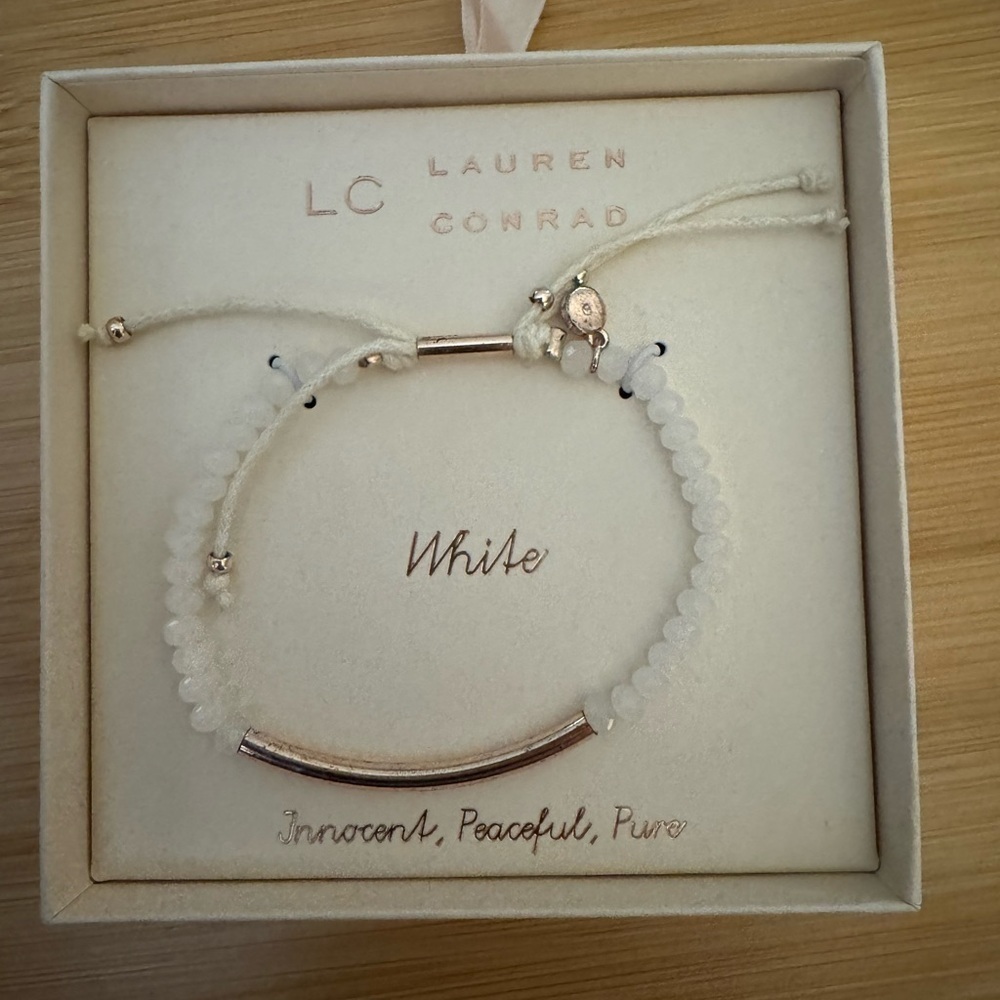 LC Lauren Conrad White Bracelet